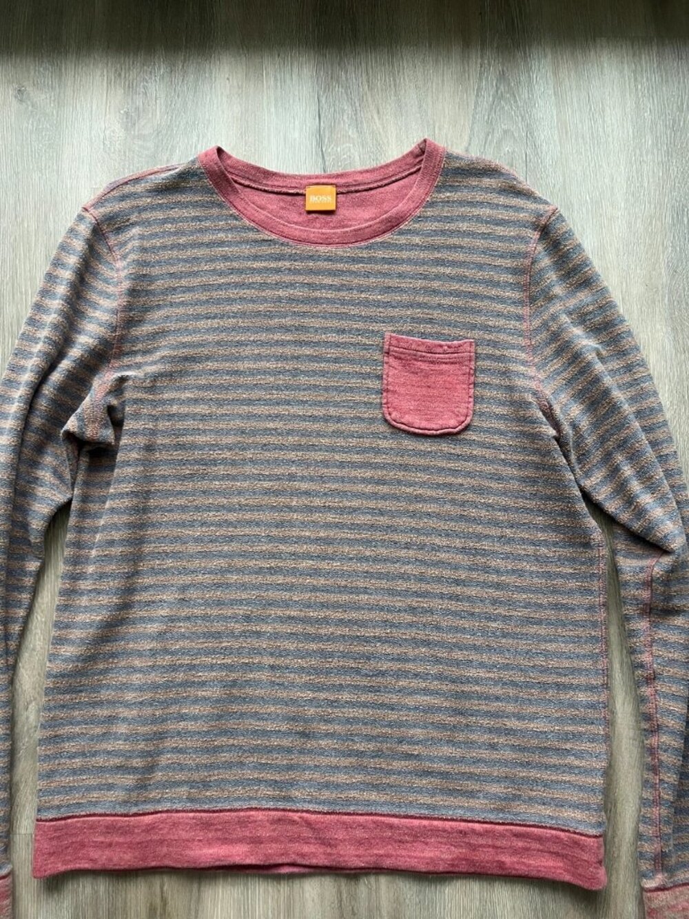 Hugo Boss Striped Pocket Sweatshirt